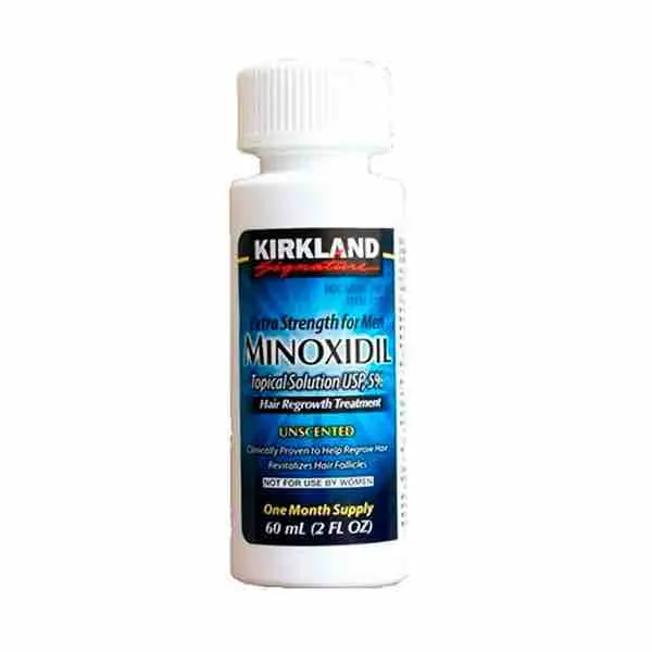 1 Mes Minoxidil Kirkland Liquido 5 | Crecimiento de Barba y Cabello