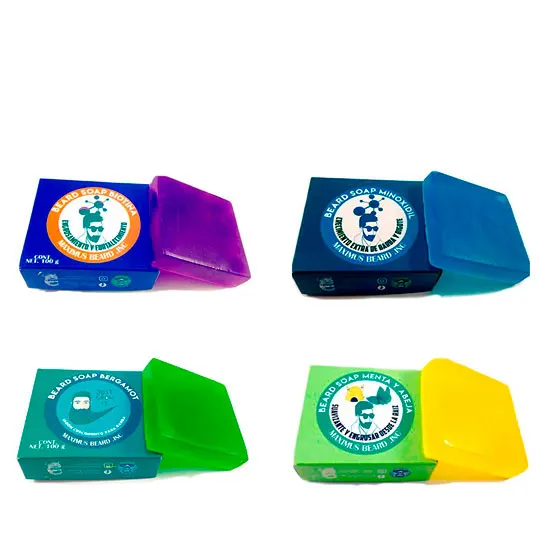 Kit de 4 Jabones Crecimiento Para Barba. Arma tu Kit de Jabones