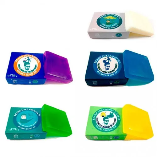 Kit de 5 Jabones Crecimiento Para Barba. Arma tu Kit de Jabones