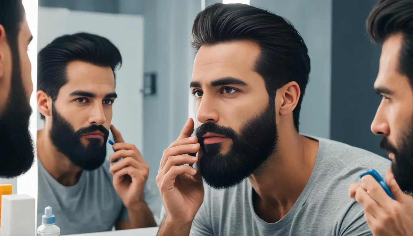 Barba con minoxidil: constancia, piel sana y expectativas reales: minoxidil y barba