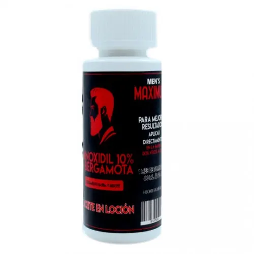 1 Mes – Loción Para el Crecimiento de Barba al 10% + Bergamota Maximus