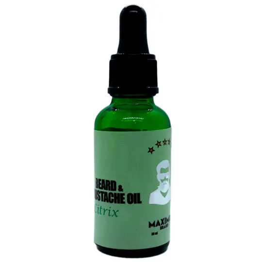 Aceite Tonico Bergamota Para Barbba y Bigote (citrix) 30 ml Maximus